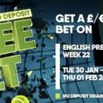 free £5 bet no deposit required